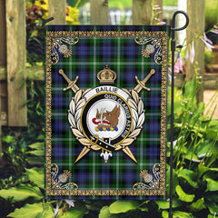 Clan Baillie Modern Tartan Crest Garden Flag - Celtic Thistle QT58 Clan Baillie Tartan Today