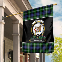 Clan Baillie Modern Tartan Crest Garden Flag - Welcome OZ22 Clan Baillie Tartan Today
