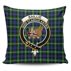 Clan Baillie Modern Tartan Crest Pillow Cover ID60 Clan Baillie Tartan Today
