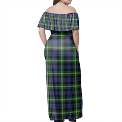 Clan Baillie Modern Tartan Hawaii Dress ZT38 Clan Baillie Tartan Hawaii Dress