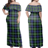 Clan Baillie Modern Tartan Hawaii Dress ZT38 Clan Baillie Tartan Hawaii Dress
