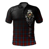 Clan Baillie of Polkemmet Red Tartan Polo Shirt - Alba Celtic Style GB91 Baillie of Polkemmet Red Tartan Tartan Polo