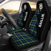 Clan Baillie Tartan Crest Flash Style Car Seat Cover DQ76 Clan Baillie Tartan Today