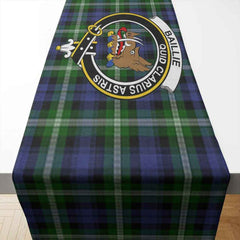 Clan Baillie Tartan Crest Table Runner Cotton CY54 Baillie Tartan Tartan Table Runner