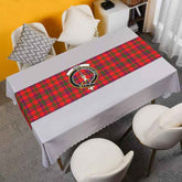 Clan Bain Tartan Crest Table Runner Cotton OG80 Bain Tartan Tartan Table Runner