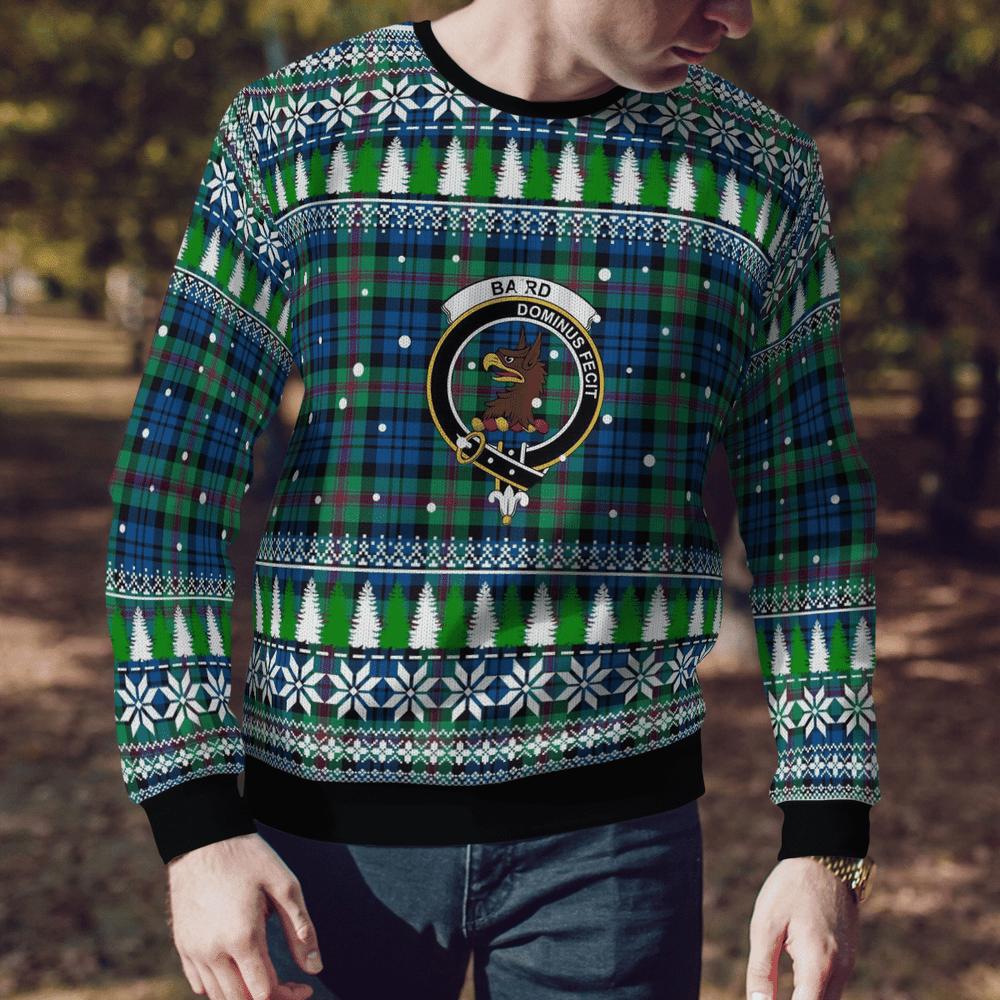 Clan Baird Ancient Crest Tartan Christmas Ugly Sweater IZ66 Baird Ancient Crest Tartan Tartan Ugly Sweater