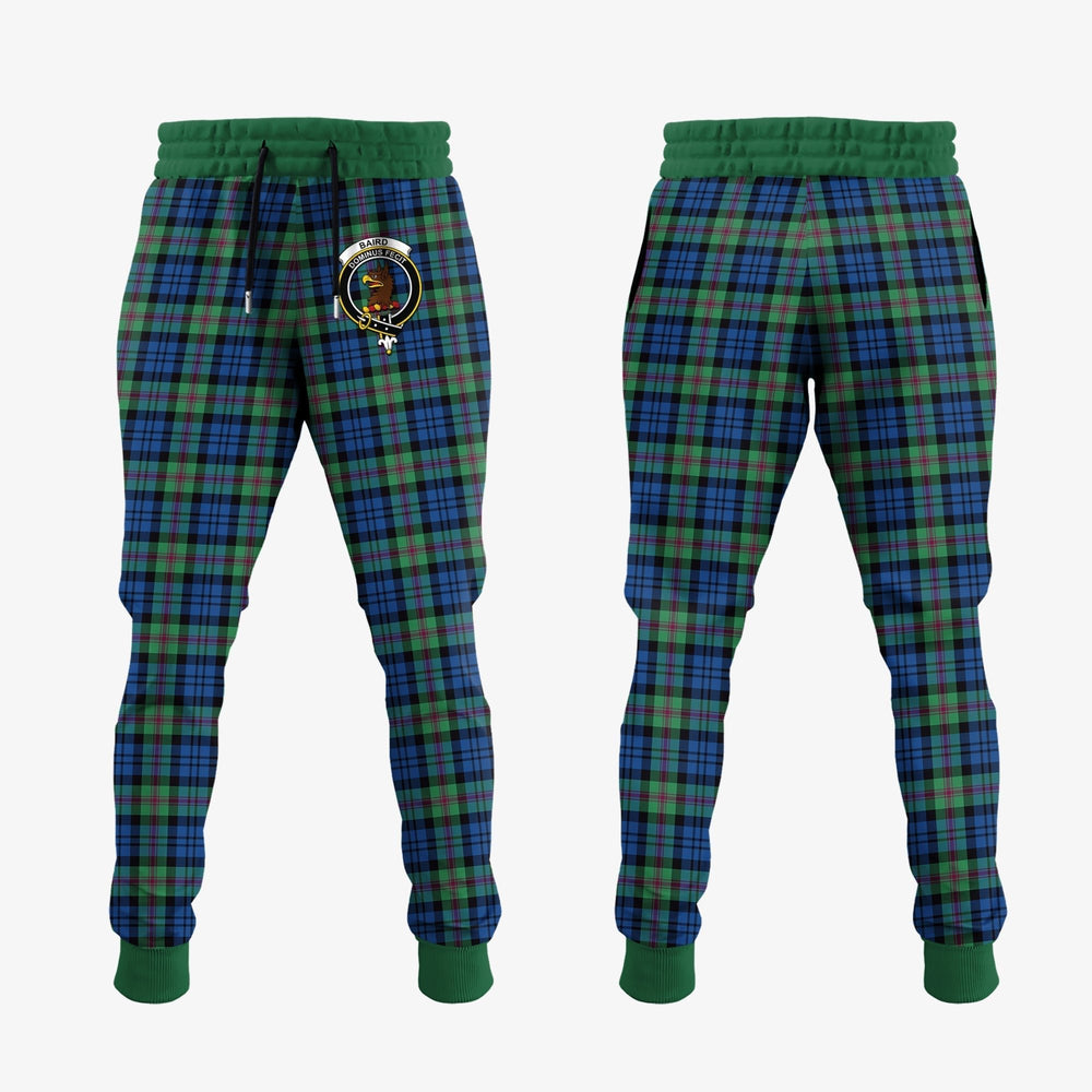 Clan Baird Ancient Tartan Crest Jogger Sweatpants NE93 Clan Baird Tartan Today