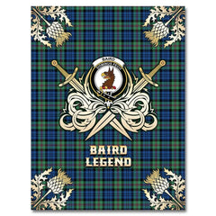 Clan Baird Ancient Tartan Gold Courage Symbol Blanket KZ13 Clan Baird Tartan Today