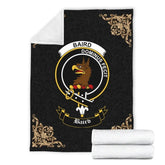 Clan Baird Crest Tartan Premium Blanket Black YQ42 Clan Baird Tartan Today