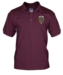 Clan Baird Family Crest Polo Shirt - VS ZR97 Baird Family Tartan - VS Tartan Polo