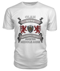 Clan Baird Family Tartan 2D T-ShirtYC61 Baird Tartan 2D T-Shirt Tartan T-Shirt White S Baird Tartan 2D T-Shirt