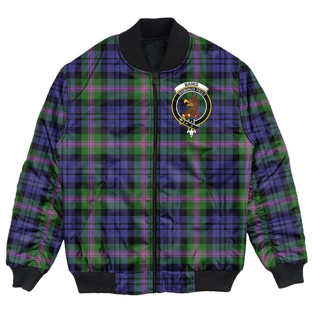 Clan Baird Modern Tartan Crest Bomber Jacket WR94 Baird Modern Tartan Tartan Bomber Jacket