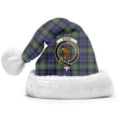 Clan Baird Modern Tartan Crest Christmas Santa Hat HR27 Baird Modern Tartan Tartan Santa Hat