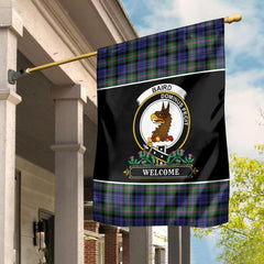 Clan Baird Modern Tartan Crest Garden Flag - Welcome DW15 Clan Baird Tartan Today