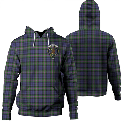 Clan Baird Modern Tartan Hoodie Crest