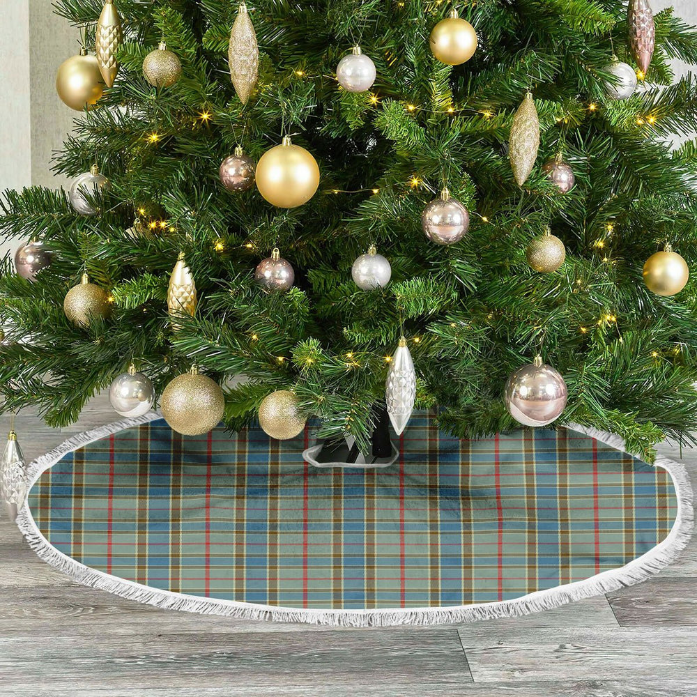 Clan Balfour Blue Tartan Christmas Tree Skirt BC59 Balfour Blue Tartan Tartan Christmas