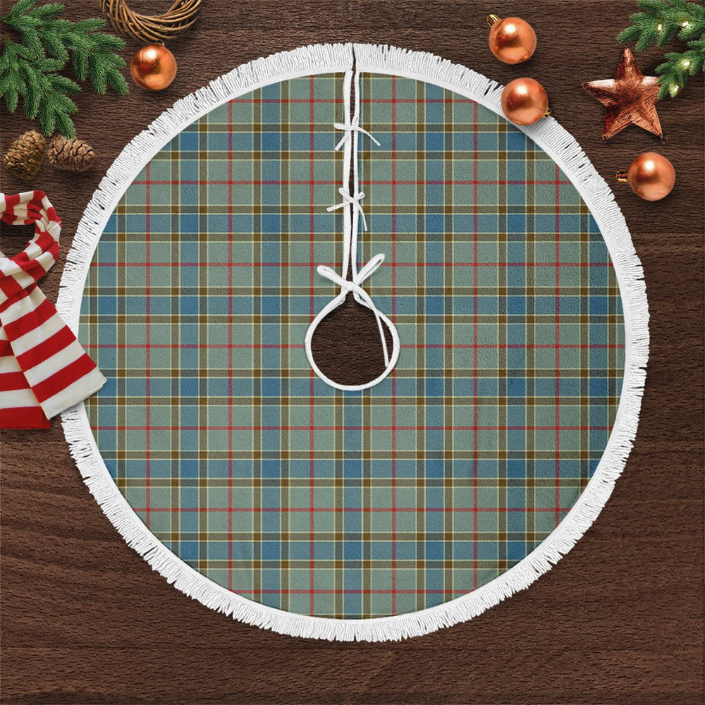 Clan Balfour Blue Tartan Christmas Tree Skirt BC59 Balfour Blue Tartan Tartan Christmas