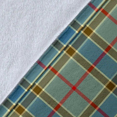 Clan Balfour Blue Tartan Crest Blanket Wave Style JV23 Clan Balfour Tartan Today