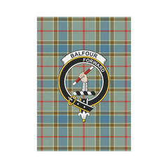 Clan Balfour Blue Tartan Crest Garden Flag JI80 Clan Balfour Tartan Today