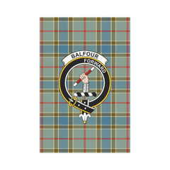 Clan Balfour Blue Tartan Crest Garden Flag JI80 Clan Balfour Tartan Today
