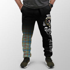 Clan Balfour Blue Tartan Crest Jogger Sweatpants Alba Celtic Style GN31 Clan Balfour Tartan Today