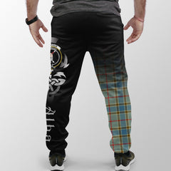 Clan Balfour Blue Tartan Crest Jogger Sweatpants Alba Celtic Style GN31 Clan Balfour Tartan Today