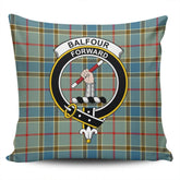 Clan Balfour Blue Tartan Crest Pillow Cover XF81 Clan Balfour Tartan Today