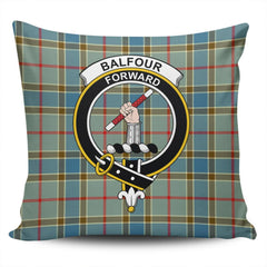 Clan Balfour Blue Tartan Crest Pillow Cover XF81 Clan Balfour Tartan Today