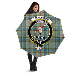 Clan Balfour Blue Tartan Crest Umbrella NI52 Clan Balfour Tartan Today