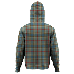 Clan Balfour Blue Tartan Hoodie Crest UKB1EQ68-1 Balfour Blue Tartan Hoodies