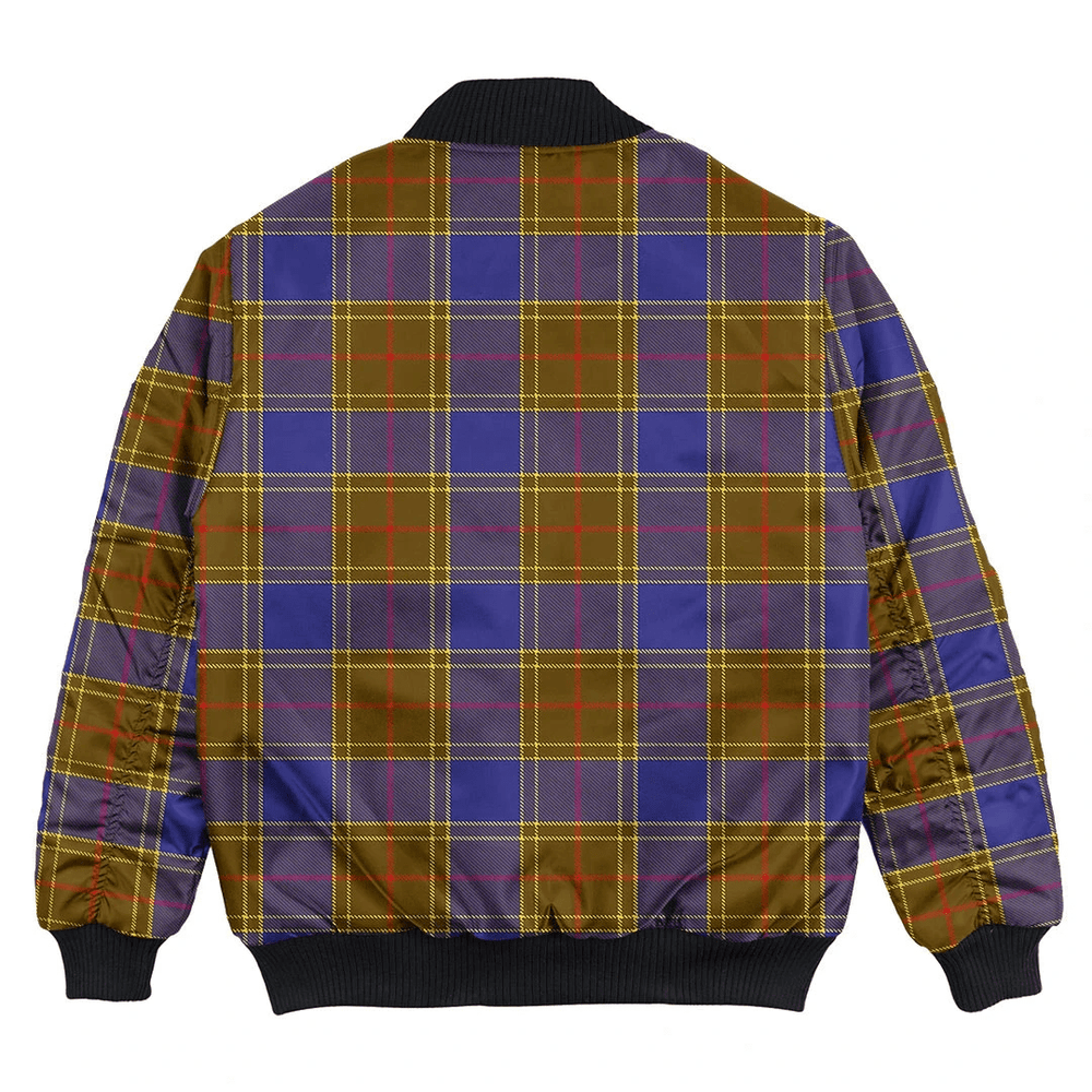 Clan Balfour Modern Tartan Bomber Jacket NO40 Balfour Modern Tartan Tartan Bomber Jacket