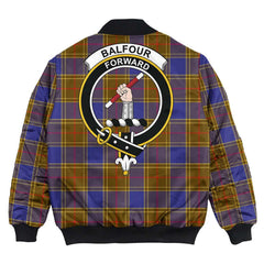 Clan Balfour Modern Tartan Crest Bomber Jacket RJ48 Balfour Modern Tartan Tartan Bomber Jacket
