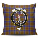 Clan Balfour Modern Tartan Crest Pillow Cover VW56 Clan Balfour Tartan Today