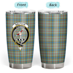 Clan Balfour Modern Tartan Crest Tumbler IR97 Clan Balfour Tartan Today