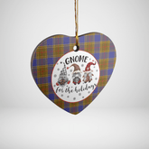 Clan Balfour Modern Tartan Gnome Heart Ceramic Ornament PB78 Balfour Modern Tartan Gnome Tartan Christmas