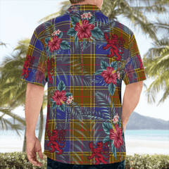 Clan Balfour Modern Tartan Scottish Lion Hawaiian Shirt TR75 Balfour Modern Tartan Tartan Hawaii Shirt
