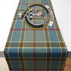 Clan Balfour Tartan Crest Table Runner Cotton YK43 Balfour Tartan Tartan Table Runner