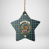 Clan Bannatyne 1 Tartan Crest Star Ceramic Ornament AC89 Bannatyne 1 Tartan Tartan Christmas
