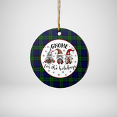 Clan Bannatyne 2 Tartan Gnome Round Ceramic Ornament IT56 Bannatyne 2 Tartan Tartan Christmas