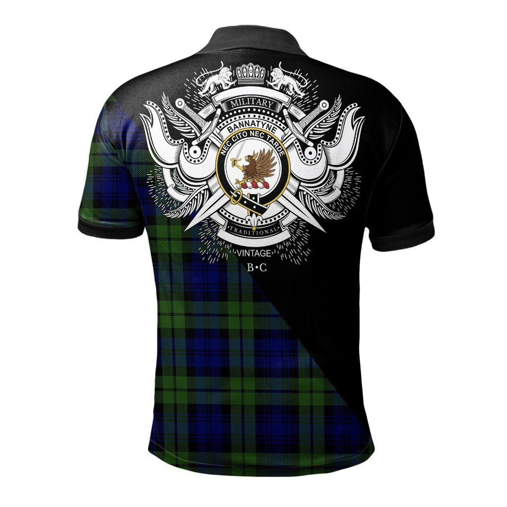 Clan Bannatyne Clan - Military Polo Shirt LE59 Bannatyne Tartan Tartan Polo