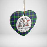 Clan Bannerman Tartan Gnome Heart Ceramic Ornament DO30 Bannerman Tartan Gnome Tartan Christmas
