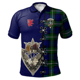 Clan Bannerman Tartan Polo Shirt - Lion Rampant And Celtic Thistle Style EM43 Bannerman Tartan Tartan Polo