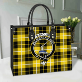 Clan Barclay Dress Modern Crest Tartan Leather Bag NY33 Clan Barclay Tartan Today