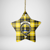 Clan Barclay Dress Modern Tartan Crest Star Ceramic Ornament DH47 Barclay Dress Modern Tartan Tartan Christmas