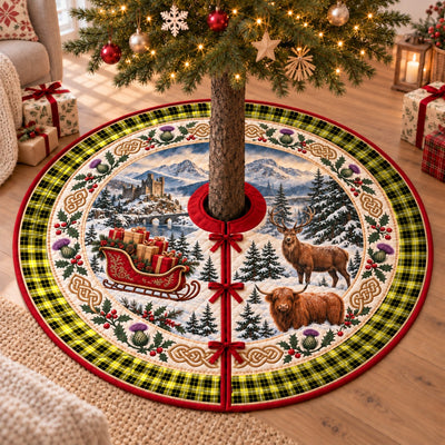 Clan Barclay Dress Modern Tartan Highland Christmas Tree Skirt