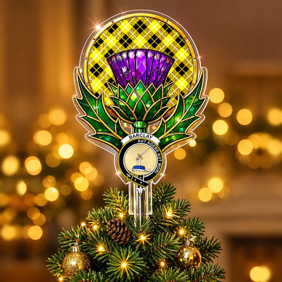Clan Barclay Dress Modern Tartan Thistle Christmas Tree Topper