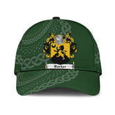 Clan Barker Coat Of Arms - Irish Family Crest St Patrick's Day Classic CapSM70 Classic Cap - Barker Coat Of Arms St Patrick's Day Classic Cap Irish Cap