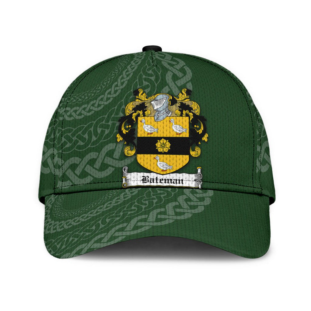 Clan Bateman Coat Of Arms Viscountarms - Irish Family Crest St Patrick's Day Classic CapMT32 Classic Cap - Bateman Coat Of Arms Viscountarms St Patrick's Day Classic Cap Irish Cap