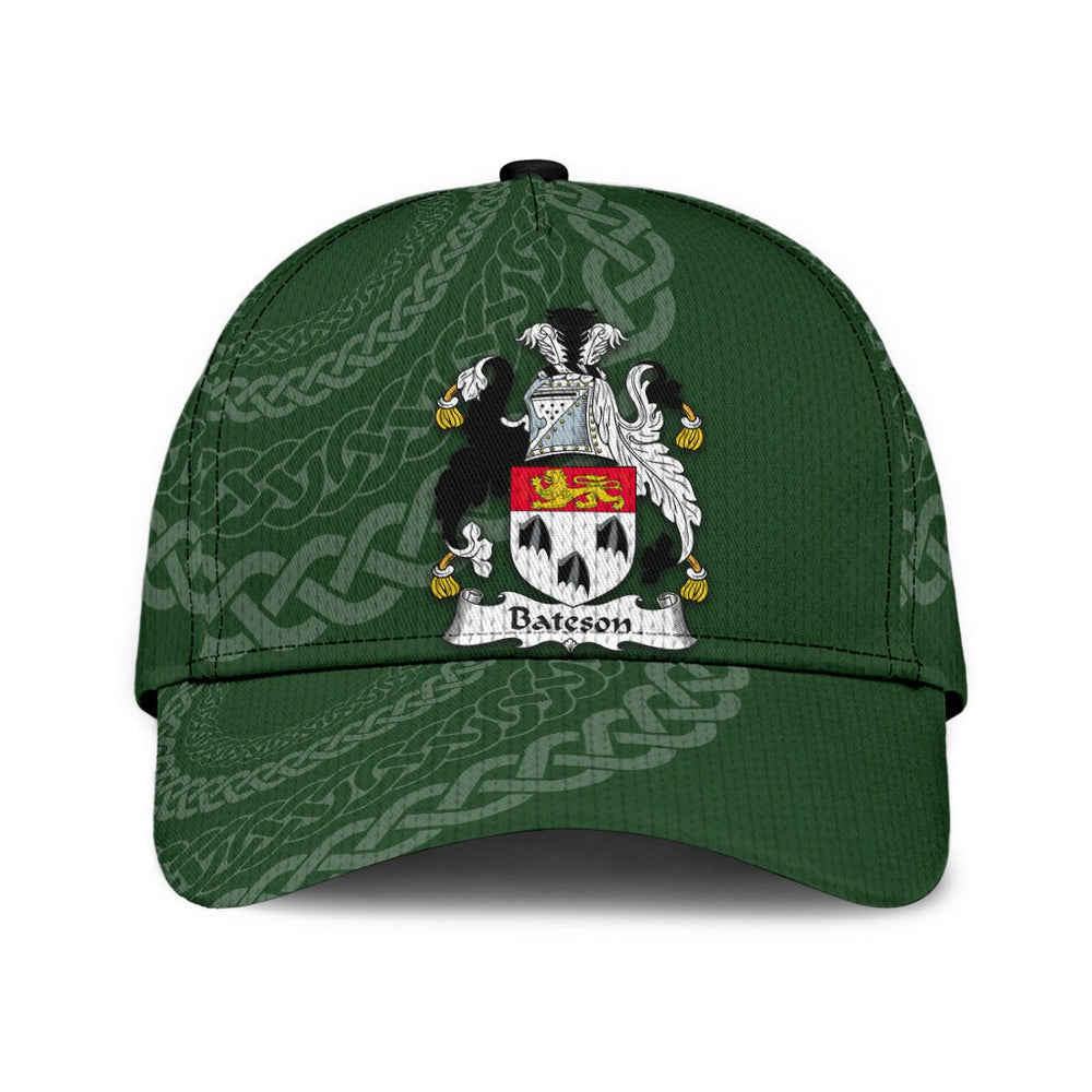 Clan Bateson Coat Of Arms - Irish Family Crest St Patrick's Day Classic CapPX31 Classic Cap - Bateson Coat Of Arms St Patrick's Day Classic Cap Irish Cap