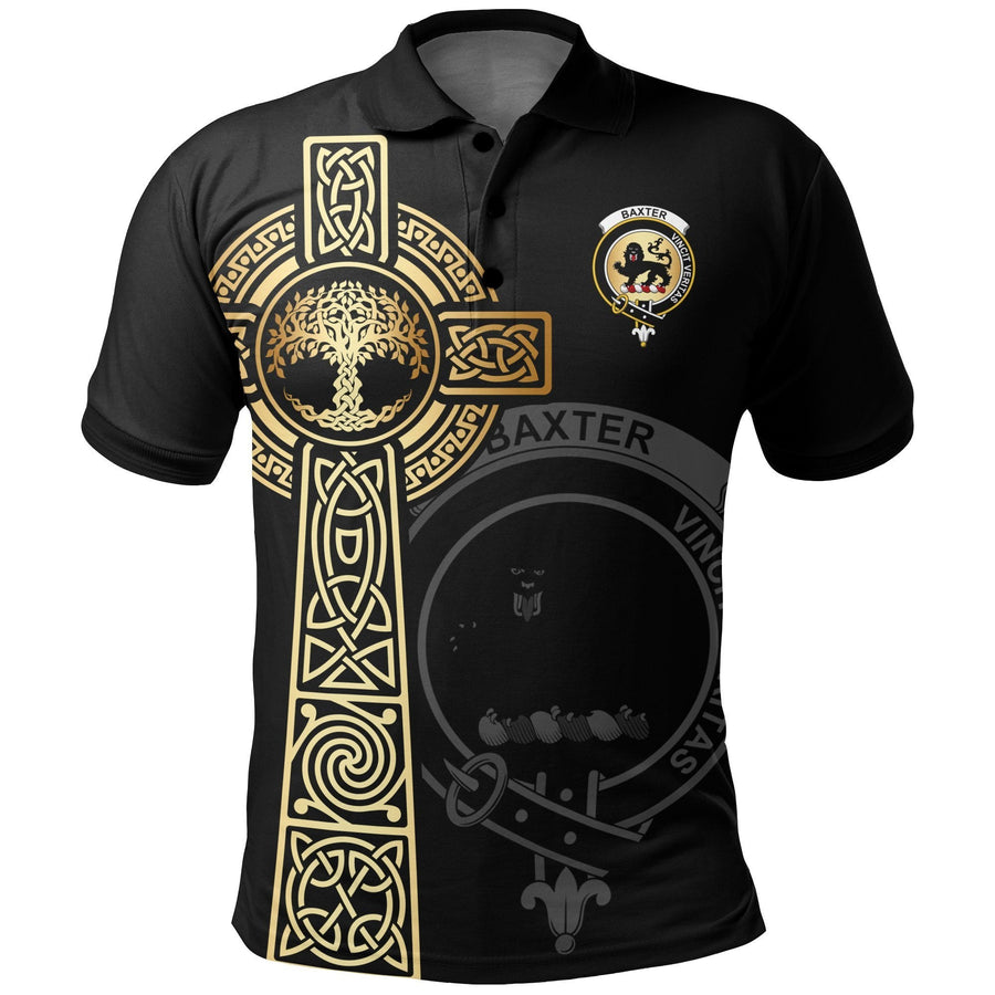 Clan Baxter Clan Unisex Polo Shirt - Celtic Tree Of Life DD55 Baxter Tartan Tartan Polo